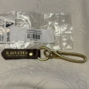 R.Riveter leather keychain NWT